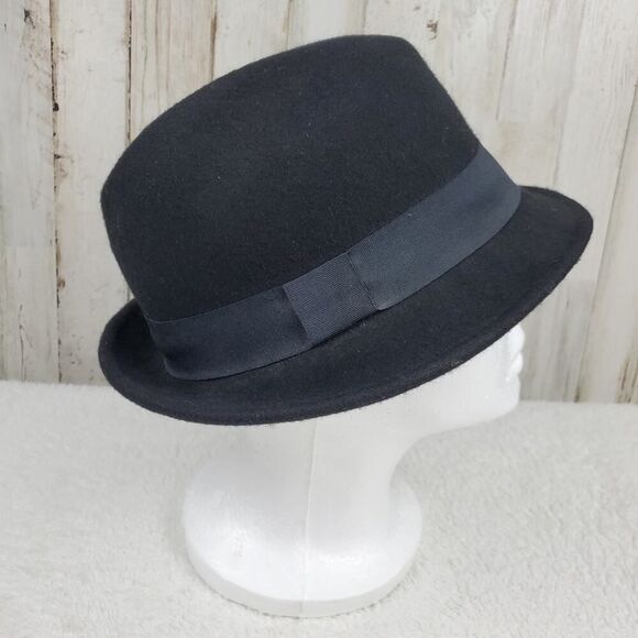Halogen Wool Fedora Hat Black OS - Picture 2 of 7